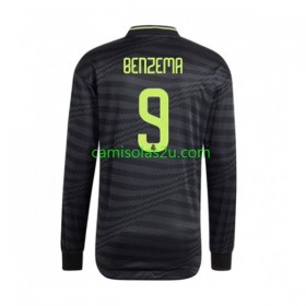 Camisolas de futebol Real Madrid Karim Benzema 9 Equipamento 3ª 2022/23 Manga Comprida